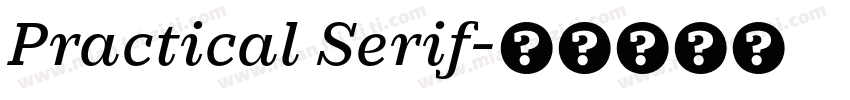 Practical Serif字体转换
